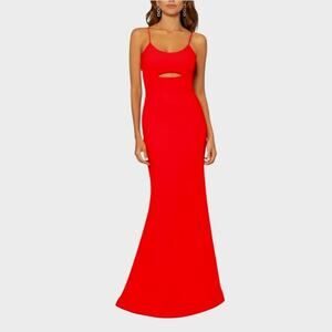Betsy & Adam Formal Evening Gown Women's 4 Red Special Occasion Dress Party